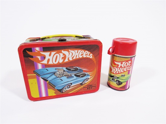 1970S HOT WHEELS METAL EMBOSSED LUNCHBOX