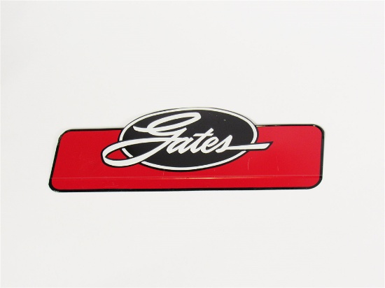 1950S GATES TIRES EMBOSSED TIN AUTOMOTIVE GARAGE SIGN