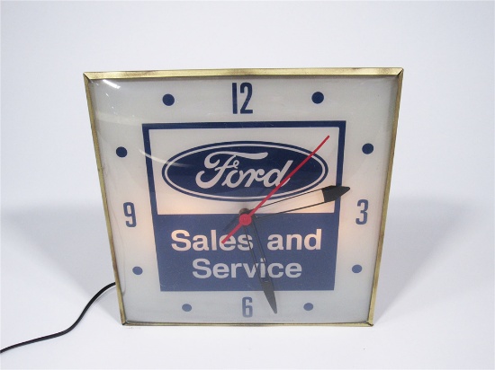 LATE 50S-EARLY 60S FORD SALES AND SERVICE LIGHT-UP STATION CLOCK