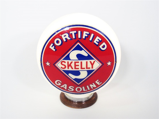1940S SKELLY FORTIFIED GASOLINE GAS PUMP GLOBE