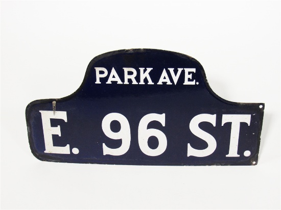 CIRCA 1920S-30S NEW YORK CITY PORCELAIN STREET SIGN