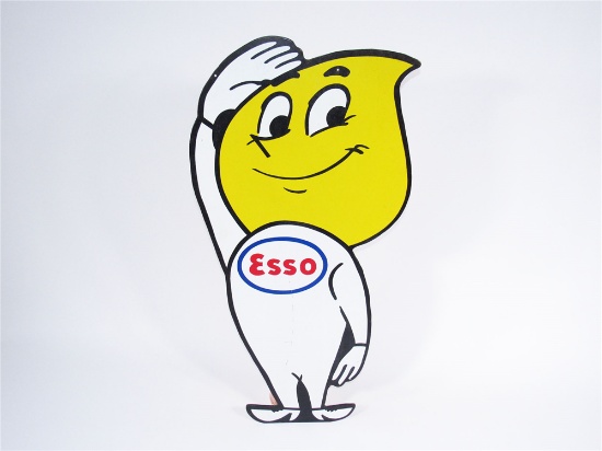 LATE 1950S-EARLY 60S ESSO PRESSED BOARD SERVICE STATION SIGN
