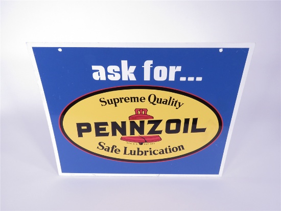 ASK FOR PENNZOIL TIN GARAGE SIGN