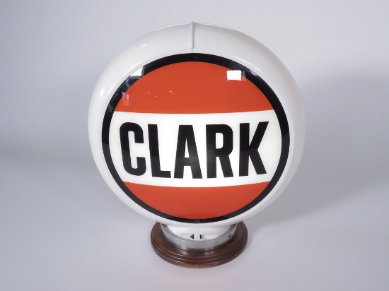 CIRCA LATE 1950S CLARK OIL AND GASOLINE GAS PUMP GLOBE