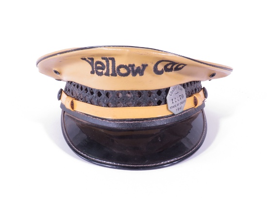LATE 1930S-40S YELLOW CAB DRIVERS HAT