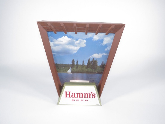 LATE 1950S-EARLY 60S HAMMS BEER LIGHTED TAVERN SIGN