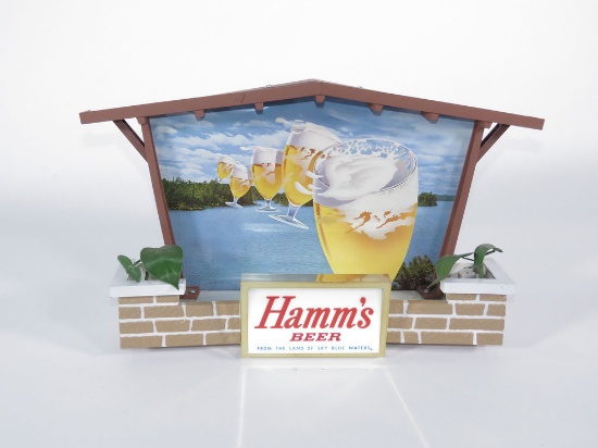 LATE 1950S-EARLY 60S HAMMS BEER LIGHT-UP CHALET TAVERN PIECE