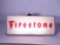 VINTAGE 1960S FIRESTONE TIRES LIGHT-UP SIGN