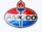 AMOCO OIL TORCH LOGO LIGHTED SIGN