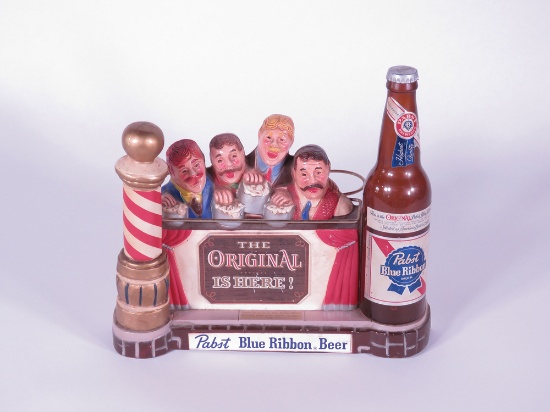 EARLY 1960S PABST BLUE RIBBON THREE-DIMENSIONAL BAR BACK DISPLAY PIECE