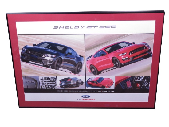 FORD SHELBY GT350 MUSTANG SHOWROOM SALES POSTER