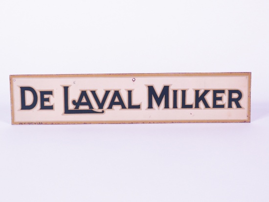 1930S DE LAVAL MILKER TIN PAINTED SIGN