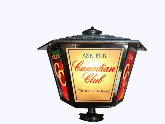 CIRCA 1960S CANADIAN CLUB LIGHTED SIGN