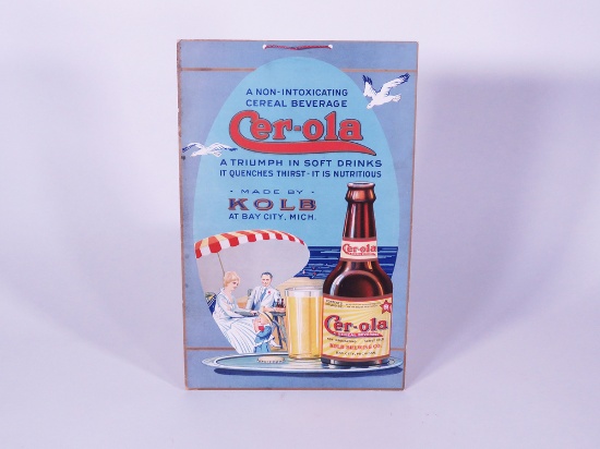 1920S KOLB BREWING COMPANY CER-OLA BEVERAGE SIGN