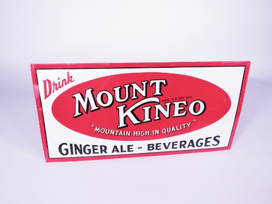 1940S MOUNT KINEO BEVERAGES TIN SIGN
