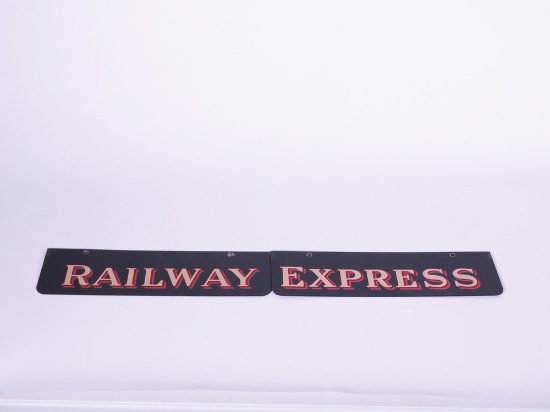 1930S RAILWAY EXPRESS DEPOT SIGN