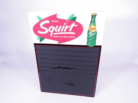 1968 SQUIRT SODA MENU-BOARD DINER SIGN