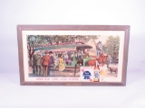 1960S PABST BLUE RIBBON FRAMED CARDBOARD TAVERN SIGN