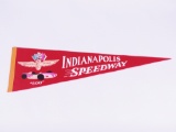 1950S INDIANAPOLIS SPEEDWAY SOUVENIR RACING PENNANT