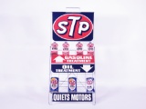 1960S STP DISPLAY RACKED FILLED WITH PERIOD CANS