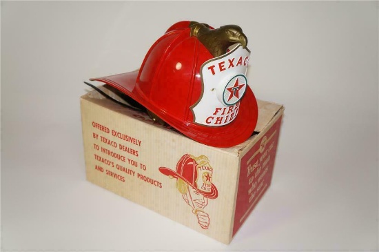 1960S TEXACO OIL FIRE CHIEF PROMOTIONAL CHILDS HELMET