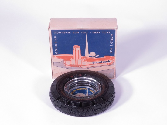 1940 NEW YORK WORLDS FAIR GOODRICH ASHTRAY