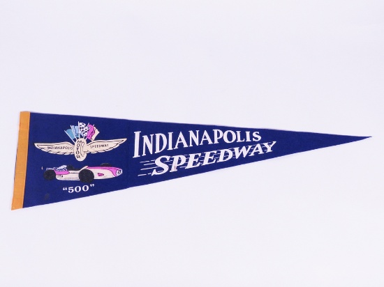 1950S INDIANAPOLIS SPEEDWAY SOUVENIR RACING PENNANT