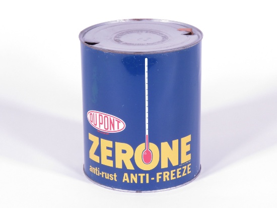 CIRCA 1950S DU PONT ZERONE ANTI-FREEZE ONE-GALLON TIN