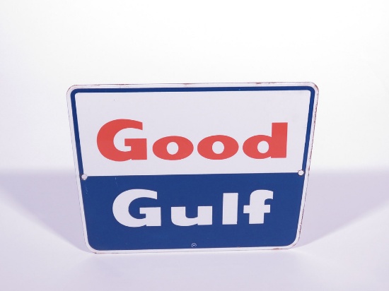 LATE 1950S-EARLY 60S GOOD GULF PORCELAIN PUMP PLATE SIGN