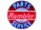 CIRCA 1955 RAMBLER PARTS AND SERVICE PORCELAIN WITH NEON SIGN