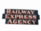 1930S RAILWAY EXPRESS AGENCY PORCELAIN SIGN
