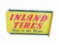 LATE 1940S-EARLY '50S INLAND TIRES TIN FLANGE SIGN