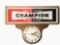1930S CHAMPION SPARK PLUGS LIGHT-UP CLOCK
