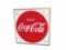CIRCA LATE 1950S-EARLY '60S COCA-COLA EMBOSSED TIN MARQUEE SIGN