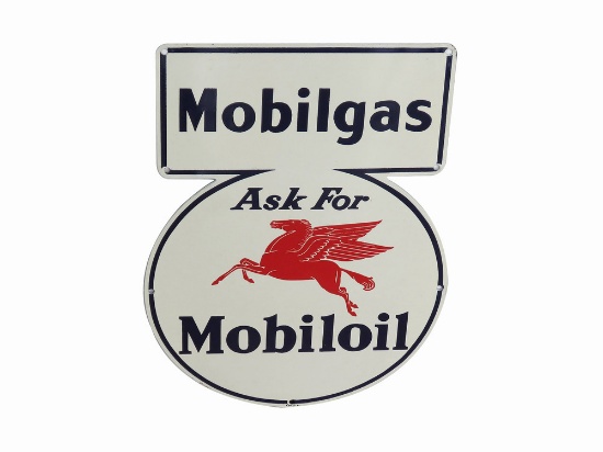 1941 MOBILGAS TIN SIGN