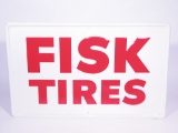 1950S FISK TIRES EMBOSSED TIN SIGN
