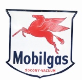 1947 SOCONY-VACUUM MOBILGAS PORCELAIN SIGN