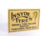 1920S INSYDE TYRES TIN PAINTED SIGN