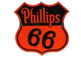 CIRCA 1930S-40S PHILLIPS 66 OIL PORCELAIN SIGN