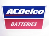 VINTAGE AC DELCO BATTERIES EMBOSSED TIN SIGN