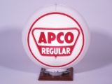 1950S APCO REGULAR GASOLINE GAS PUMP GLOBE