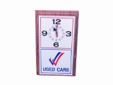 LATE 1960S BUICK USED CARS ELECTRIC WALL CLOCK