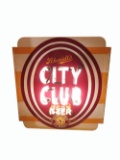 1940S SCHMIDT CITY CLUB BEER TIN TAVERN WITH NEON