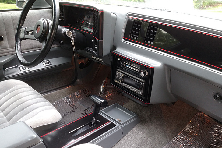 87 monte sale carlo ss interior