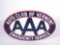 AAA AUTO CLUB OF VERMONT PORCELAIN SIGN