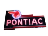 1940S PONTIAC AUTOMOBILES TIN NEON SIGN