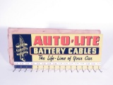1950S AUTO-LITE BATTERY CABLES METAL SIGN