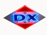 LATE 1950S-EARLY '60S CONTINENTAL OIL DX GASOLINE NEON PORCELAIN SIGN