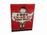 1937 EN-AR-CO ROAD MAPS TIN SIGN