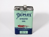 CIRCA 1930S DUPLEX ENGINE OIL TIN